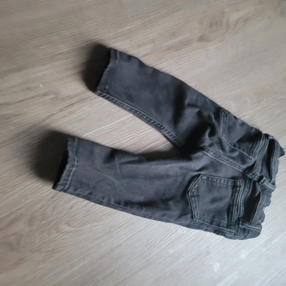 Baby Gap Unisex Jeans 12-18M Black Skinny Stretch Denim Classic Casual